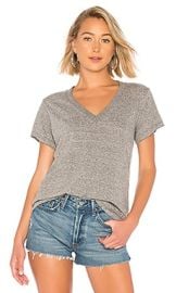 Currentelliott The V Neck Tee In Heather Grey at Revolve