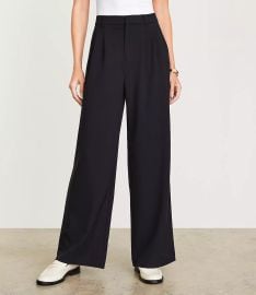 Curvy LOFT Versa Seasonless Stretch Double Pleat Wide Leg Pant at Loft