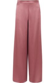 Cushnie - Silk-charmeuse wide-leg pants at Net A Porter