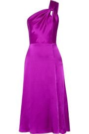 Cushnie et Ochs   One-shoulder silk-satin dress at Net A Porter