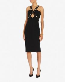 Cushnie et Ochs Sleeveless Dress with Grommets in Black at Shopbop