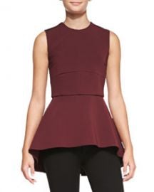 Cushnie et Ochs Sleeveless Peplum Tunic Top at Neiman Marcus