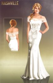 Custom made wedding dress at The Knot