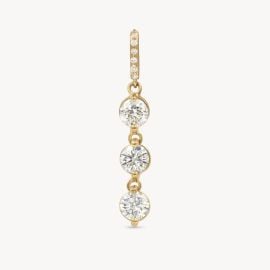 Customizable Diamond Lariat Pendant 14k Gold Audry Rose at Audry Rose