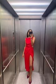 Cut Out Ruched Dress at Zara