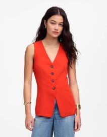 Cutaway Long Vest at Madewell