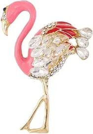 Cute Flamingo Sparkly CZ Brooches Pins Delicate Pink Animal Crystal Brooch Classic for Party Dance Banquet for Women Ladies Girls Dainty Elegant Beautiful Lapel Pins Dress Suit Shirt Ceremony Clothes Accessories Jewelry at Amazon