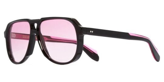 Cutler and Gross Sun 9782 01 Black on Pink Sunglasses - US at Pretavoir