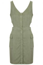 Cutout Military Dress at Topshop