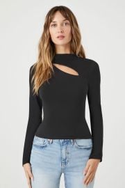 Cutout Mock Neck Top at Forever 21