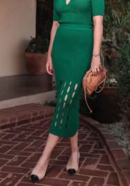 Cutout Skirt at Paola Bernardi