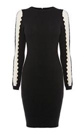 Cutout Stripe Dress at Karen Millen