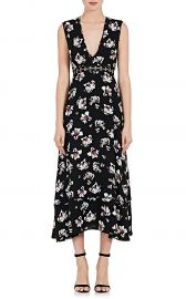 Cutout-Waist Floral Sleeveless Dress at Barneys Warehouse