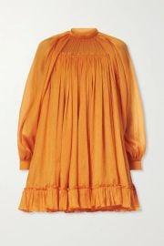 WornOnTV: Elaine’s orange silk mini dress on The Talk | Elaine ...