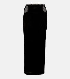 Cutout jersey midi skirt in black - Dion Lee at Mytheresa