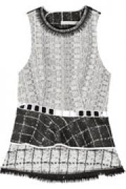 Cutout woven peplum top at The Outnet