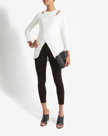 Cutout wrap top at Intermix