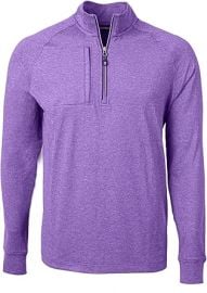 Cutter amp Buck Adapt Eco Knit Heather Mens Quarter Zip Pullover at Mens Clothing store at Amazon