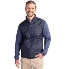 Cutter amp Buck Stealth Hybrid Quilted Mens Big and Tall Full Zip Windbreaker Jacket - Liberty Navy - 2XB Target at Target