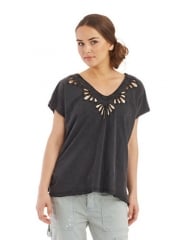 Cutwork tee by Free People at Lord & Taylor