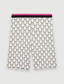 Cycling Shorts in Monogram by Maje at Maje