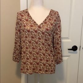 Cynthia Rowley Floral Blouse at Poshmark