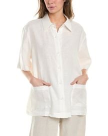 Cynthia Rowley Isola Linen Camp Shirt at Shop Simon