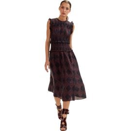 Cynthia Rowley Ramie Smocked Dress at Nordstrom