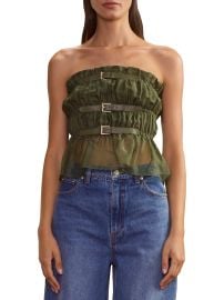 Cynthia Rowley Silk Buckle Strap Smock Top at Saks Fifth Avenue
