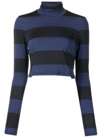 Cynthia Rowley Striped Roll Neck Knitted Top - at Farfetch