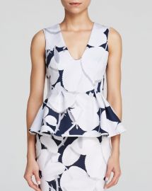 Cynthia Rowley Top - Bonded Peplum at Bloomingdales