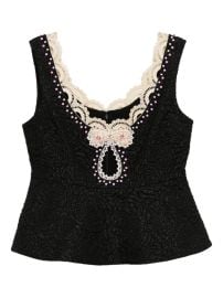 Cynthia Rowley bead-embellished Vest Black at Farfetch