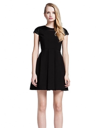 Cynthia Steffe Faux Leather Shoulder Dress at Lord & Taylor