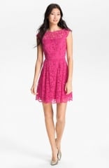 Cynthia Steffe Lace Fit andamp Flare Dress at Nordstrom