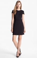 Cynthia Steffe Rebel Studded Shoulder Ponte Knit Sheath Dress at Nordstrom