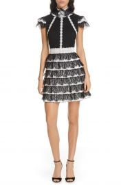 Cyra Ruffle Lace Minidress at Nordstrom