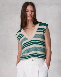 Cyrus Sweater Vest - Sporting Green rag amp bone at Rag & Bone