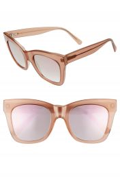 D  x27 Blanc Beach Vida 53mm Square Cat Eye Sunglasses   Nordstrom at Nordstrom