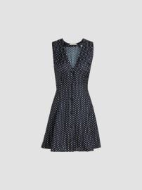 DÔEN Aubrey Polka Dot A-Line Dress | Saks Fifth Avenue at Saks Fifth Avenue
