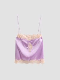 DÔEN Avelaine Lace-Trim Silk Top | Saks Fifth Avenue at Saks Fifth Avenue