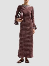 DÔEN Davina Paisley Silk Bias-Cut Maxi Dress | Saks Fifth Avenue at Saks Fifth Avenue