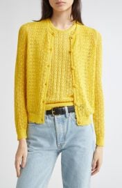 DÔEN Diane Pointelle Cardigan at Nordstrom