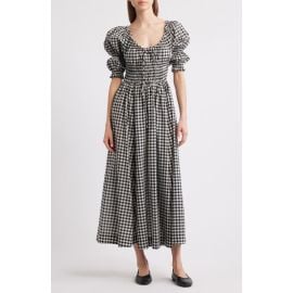 DÔEN Ischia Gingham Convertible Organic Cotton Maxi Dress at Nordstrom