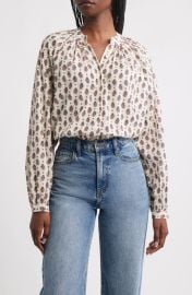 DÔEN Julienne Paisley Print Organic Cotton Button-Up Shirt at Nordstrom