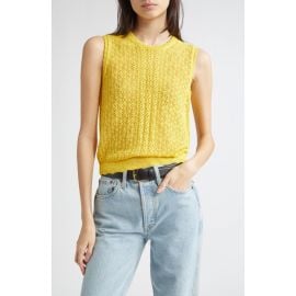 DÔEN Lea Pointelle Sweater Vest at Nordstrom
