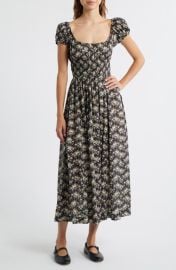 DÔEN Quinley Floral Organic Cotton Midi Dress at Nordstrom