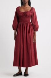 DÔEN Quintessa Shirred Organic Cotton Maxi Dress at Nordstrom