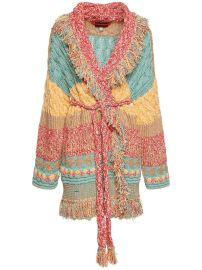 DANCING WAVES COTTON BLEND CARDIGAN at Luisaviaroma