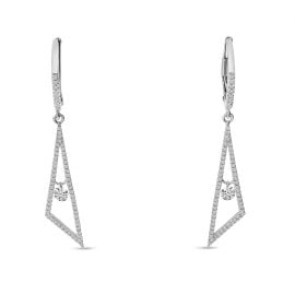 DASHING DIAMONDS GEO EARRINGS 8211 Brevani at Brevani