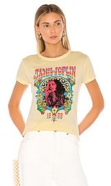 DAYDREAMER Janis Joplin 1969 Slim Tee in Buttercream from Revolve com at Revolve